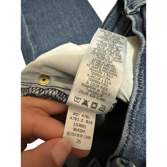 Frame Le Skinny De Jeanne Bestia blue chew jeans size‎ 26 - Picture 4 of 5